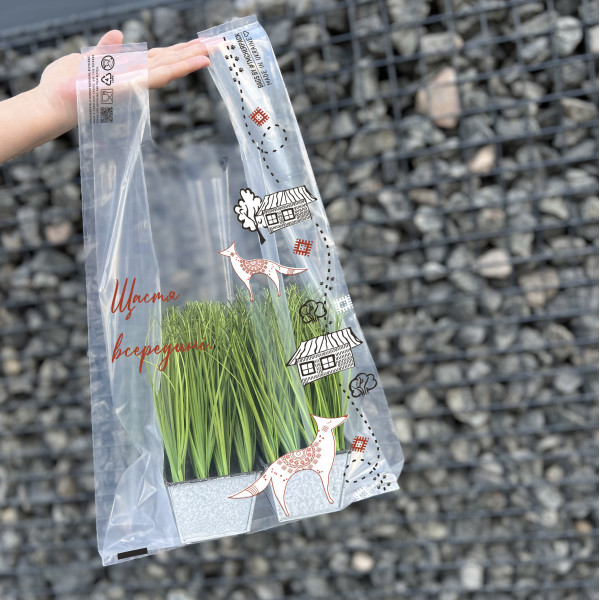 Torba typu koszulka 28×48 cm, 51 mikronów LDPE, seria Ethno