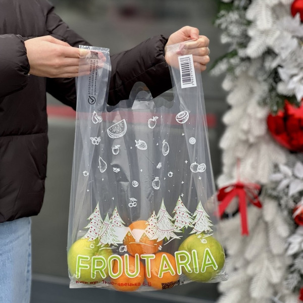 Torba typu koszulka 34×57 cm, 51 µm, przezroczysta błyszcząca