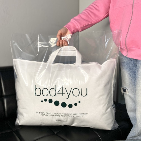 Torba foliowa z uchwytem wycinanym 75х60 cm, 70 µm, przezroczysta błyszcząca