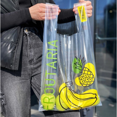 Пакет майка 34×57 см, 51 мкм, прозорий глянцевий