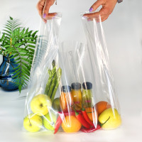 T-Shirt plastic bag АКТ, 40(2х11)х55см, 51 µm, (50 pieces.),LDPE food packages,transparent