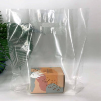 Die Cut Handle plastic bag, 40х40(+3)см, 60 µm, (100 pieces.) transparent, LDPE food packages