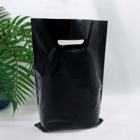 Die Cut Handle plastic bag, 20х30см, 51 µm, (100 pieces.) black, LDPE food packages