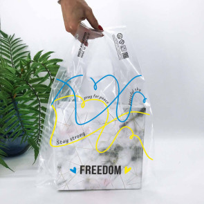 Пакет майка 34 (2х8) х57см, 51мкм, (50 шт.), LDPE пищевой, прозрачный, "FREEDOM"