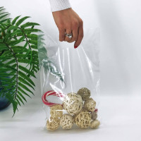 Die Cut Handle plastic bag, 20х30см, 51 µm, (100 pieces), transparent, LDPE food packages