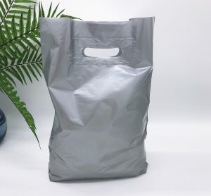 Patch handle bag 300*400 mm, without printing, LDPE A6, SILVER - Photo Patch handle bag 300*400 mm, without printing, LDPE A6, SILVER Patch handle bag 300*400 mm, without printing, LDPE A6, SILVER -Chernigov Package - Photo Patch handle bag 300*400 mm, without printing, LDPE A6, SILVER