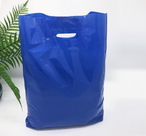 Patch handle bag 400*500 mm, without printing, LDPE A6, BLUE - Photo Patch handle bag 400*500 mm, without printing, LDPE A6, BLUE Patch handle bag 400*500 mm, without printing, LDPE A6, BLUE -Chernigov Package - Photo Patch handle bag 400*500 mm, without printing, LDPE A6, BLUE