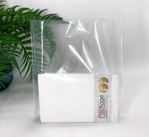 Die cut handle bag 30*30 cm, without printing, LDPE A6, TRANSPARENT -Chernigov Package - Фото IMG_6457