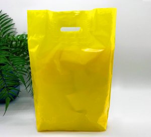 Patch handle bag 300*400 mm, without printing, LDPE A6, YELLOW -Chernigov Package - Фото IMG_6471_1