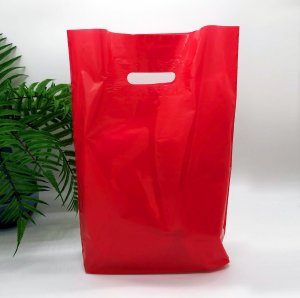 Patch handle bag 300*400 mm, without printing, LDPE A6, RED - Photo Patch handle bag 300*400 mm, without printing, LDPE A6, RED Patch handle bag 300*400 mm, without printing, LDPE A6, RED -Chernigov Package - Photo Patch handle bag 300*400 mm, without printing, LDPE A6, RED