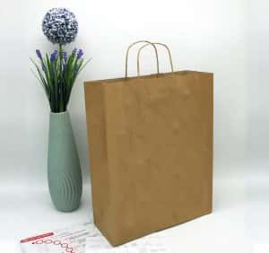 Brown Kraft bag without printing 32×40 cm, 90 g/cm -Chernigov Package - Фото Бурый сред_бп