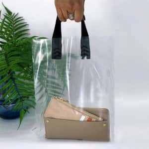 Bags with black loop handle 30х35 cm, without printing, transparent - Photo Bags with black loop handle 30х35 cm, without printing, transparent Bags with black loop handle 30х35 cm, without printing, transparent -Chernigov Package - Photo Bags with black loop handle 30х35 cm, without printing, transparent