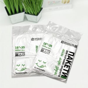 Flat produce bag 18х35cm, 6 micron, HDPE, transparent, (100 pcs) -Chernigov Package - Фото Фасовка_6мкм_100 шт
